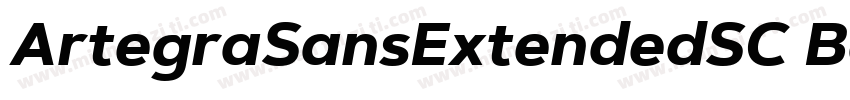 ArtegraSansExtendedSC Bold字体转换